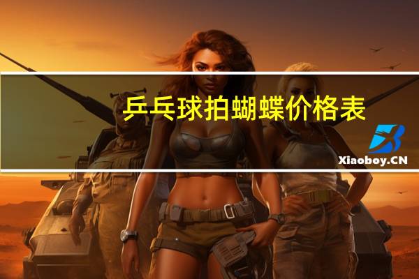 乒乓球拍蝴蝶价格表