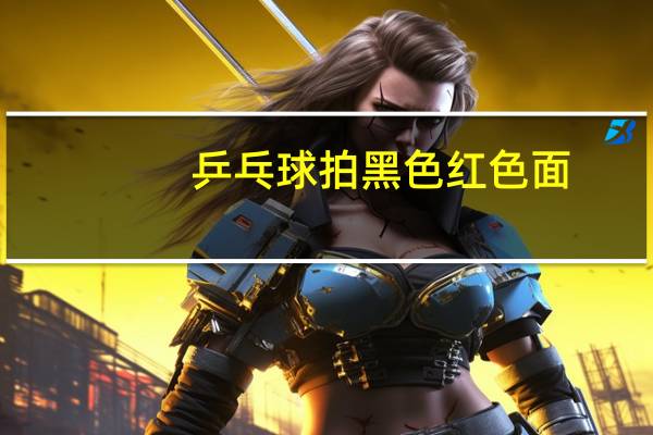 乒乓球拍黑色红色面