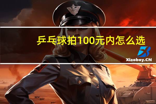 乒乓球拍100元内怎么选