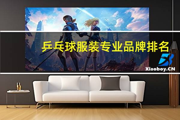 乒乓球服装专业品牌排名