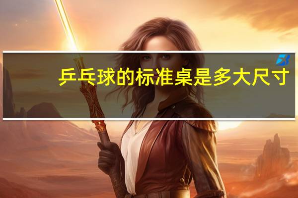 乒乓球的标准桌是多大尺寸