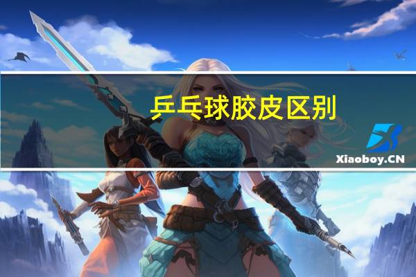 乒乓球胶皮区别