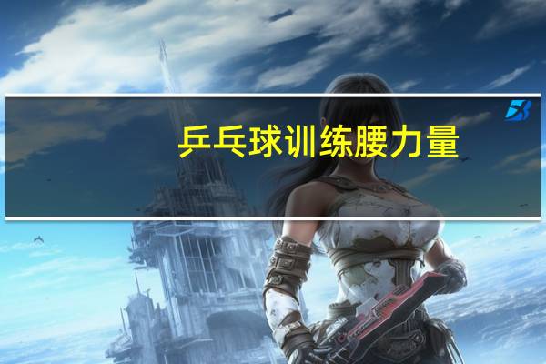 乒乓球训练腰力量