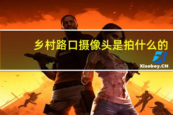 乡村路口摄像头是拍什么的