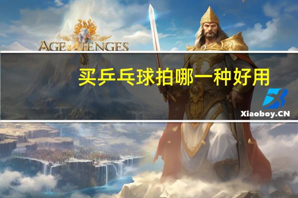 买乒乓球拍哪一种好用