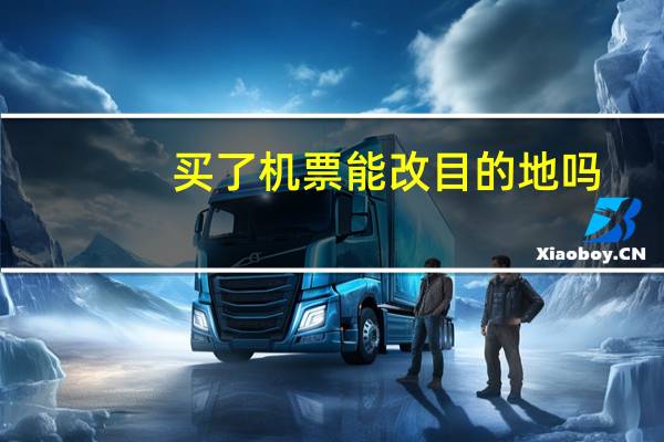 买了机票能改目的地吗