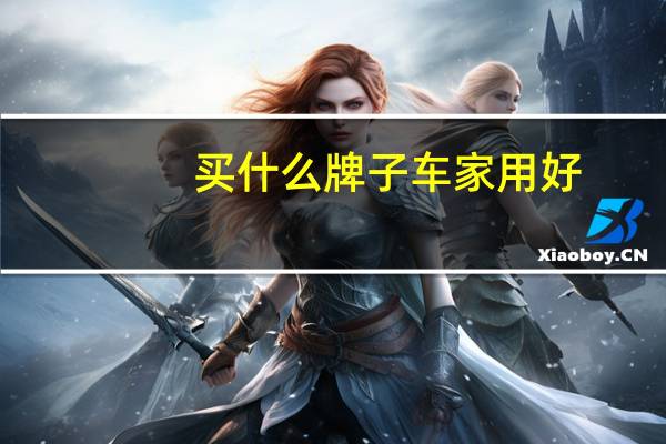 买什么牌子车家用好