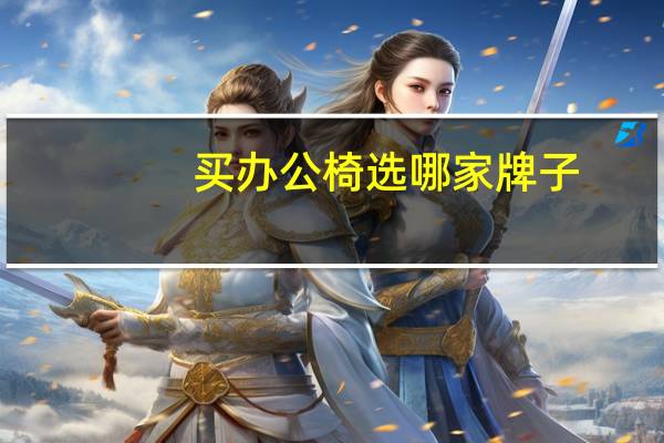 买办公椅选哪家牌子