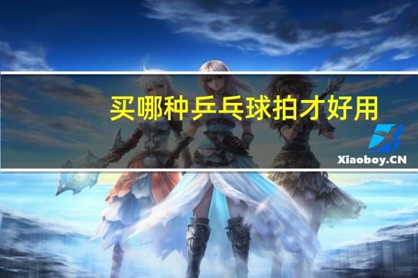 买哪种乒乓球拍才好用