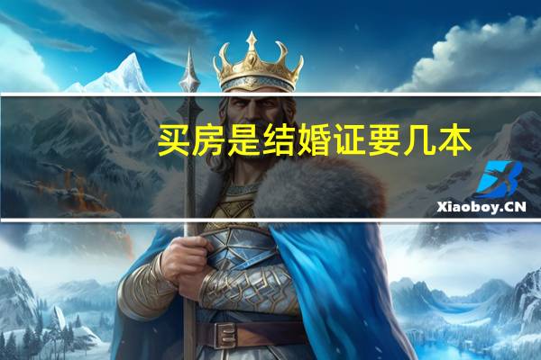 买房是结婚证要几本