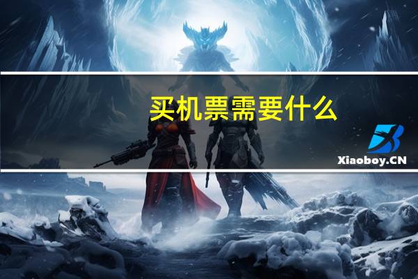 买机票需要什么