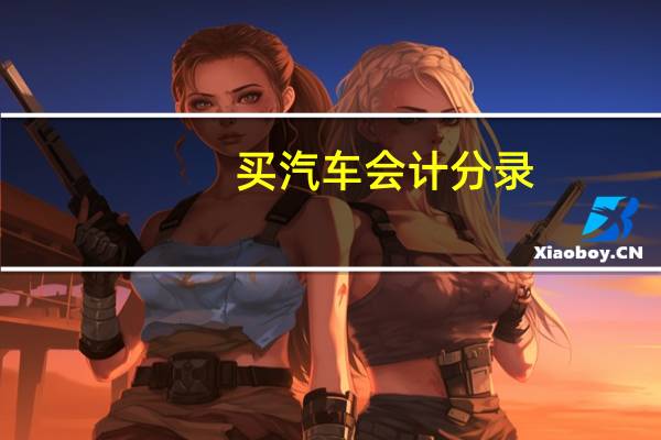 买汽车会计分录