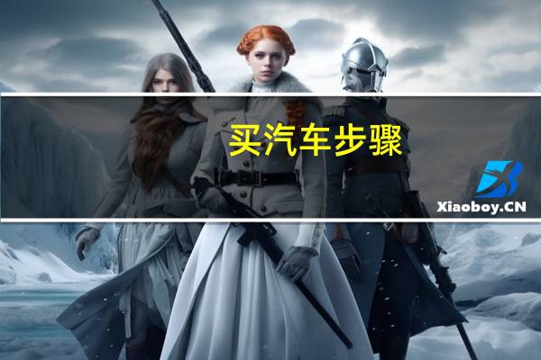 买汽车步骤