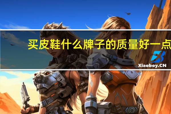 买皮鞋什么牌子的质量好一点