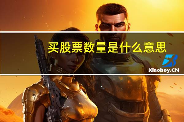 买股票数量是什么意思
