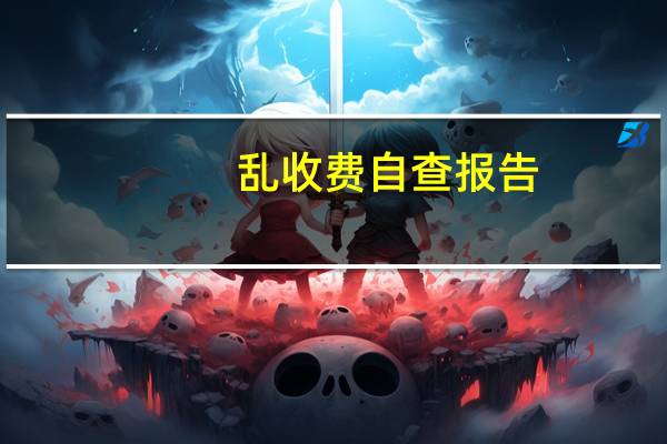 乱收费自查报告
