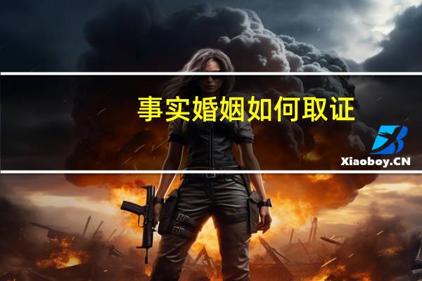 事实婚姻如何取证