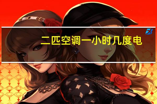 二匹空调一小时几度电