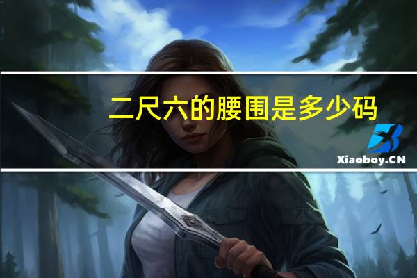 二尺六的腰围是多少码