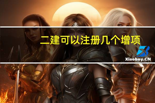 二建可以注册几个增项
