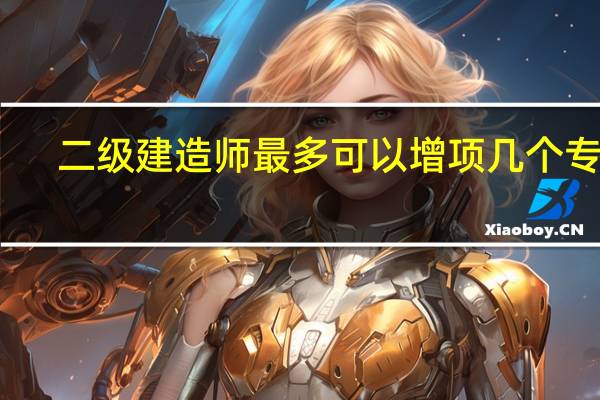 二级建造师最多可以增项几个专业