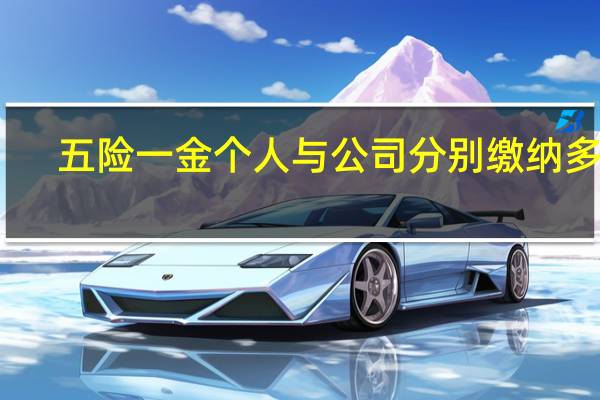 五险一金个人与公司分别缴纳多少