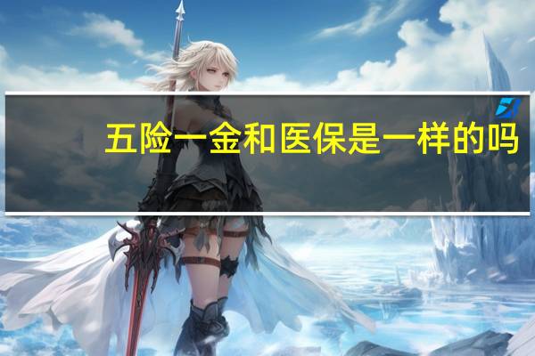 五险一金和医保是一样的吗