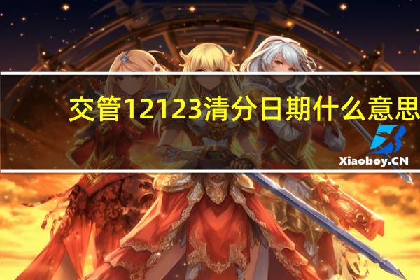 交管12123清分日期什么意思
