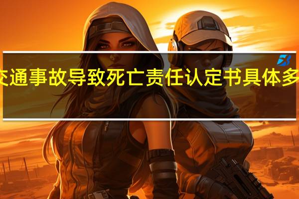 交通事故导致死亡责任认定书具体多久出来