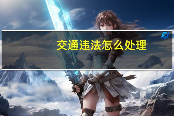 交通违法怎么处理