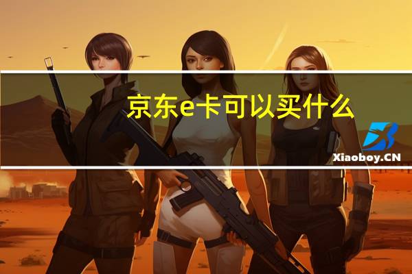 京东e卡可以买什么