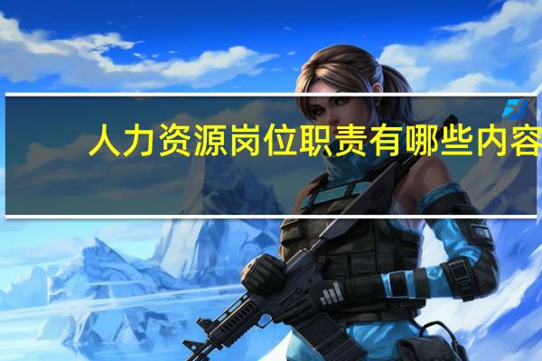 人力资源岗位职责有哪些内容