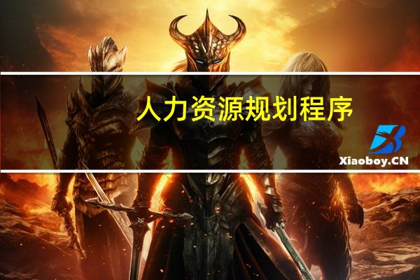 人力资源规划程序