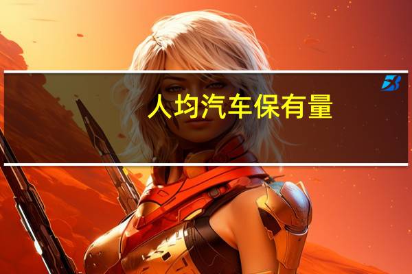 人均汽车保有量
