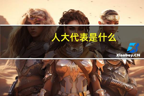 人大代表是什么