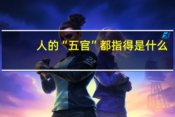 人的“五官”都指得是什么？