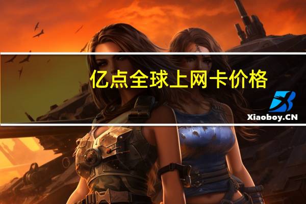 亿点全球上网卡价格