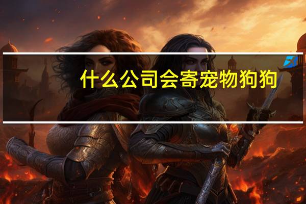 什么公司会寄宠物狗狗