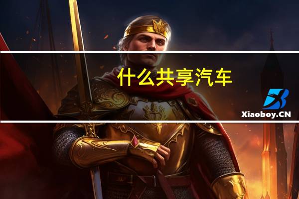 什么共享汽车