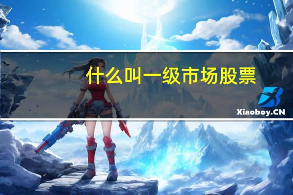 什么叫一级市场股票