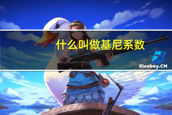 什么叫做基尼系数