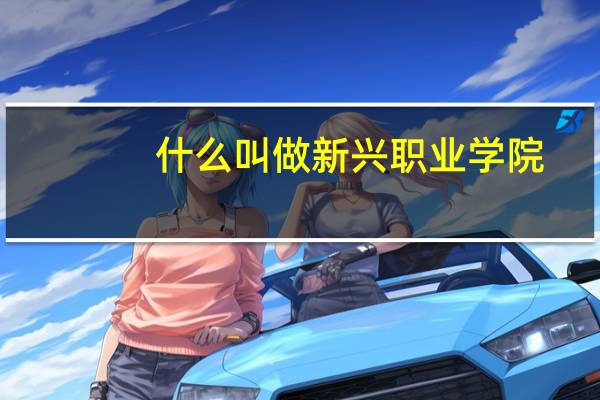 什么叫做新兴职业学院