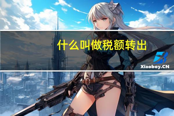 什么叫做税额转出