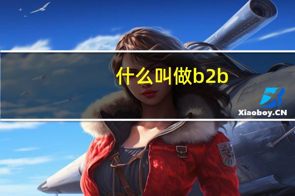 什么叫做b2b