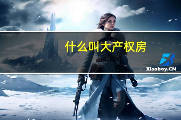 什么叫大产权房