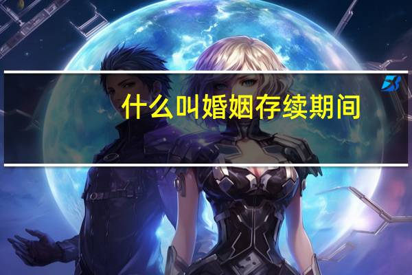什么叫婚姻存续期间