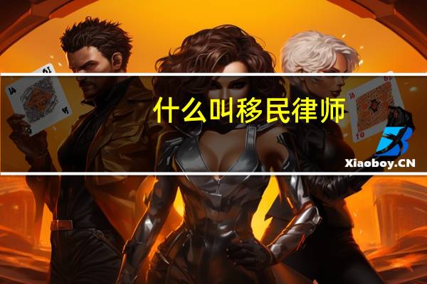 什么叫移民律师