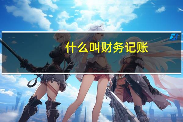 什么叫财务记账