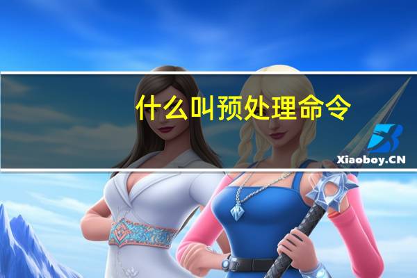 什么叫预处理命令