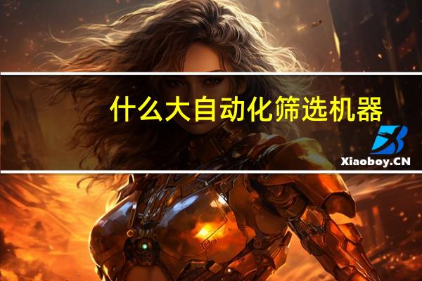 什么大自动化筛选机器